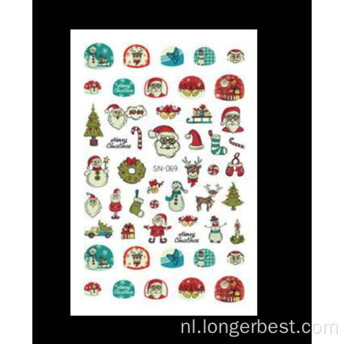 Nagelsticker Xmas 3D geprint